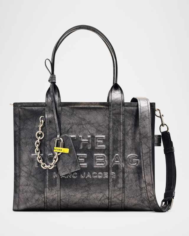 The Large Distressed Leather Tote Bag